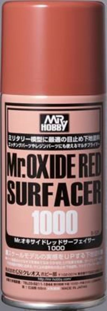 Mr Hobby -Gunze Mr. Oxide Red Surfacer 1000 (170 ml)