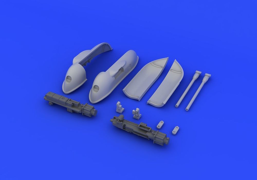 Bf 109 cannon pods for Eduard