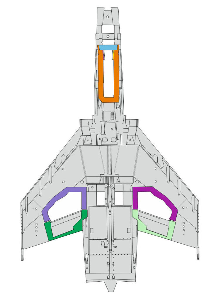 F-4E wheel bays 1/48 MENG