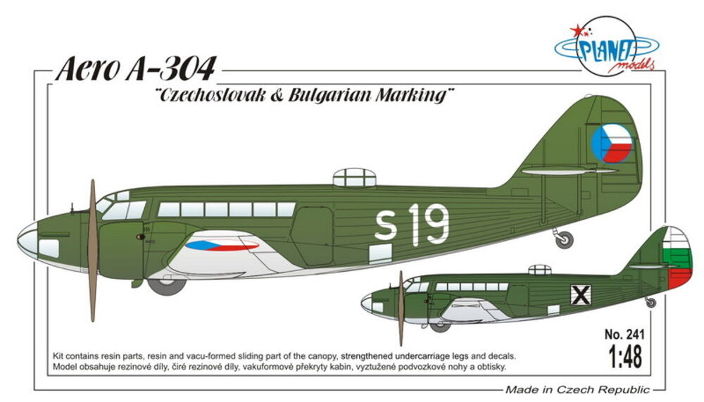 Aero A-304 Czechoslovak & Bulgarian S.