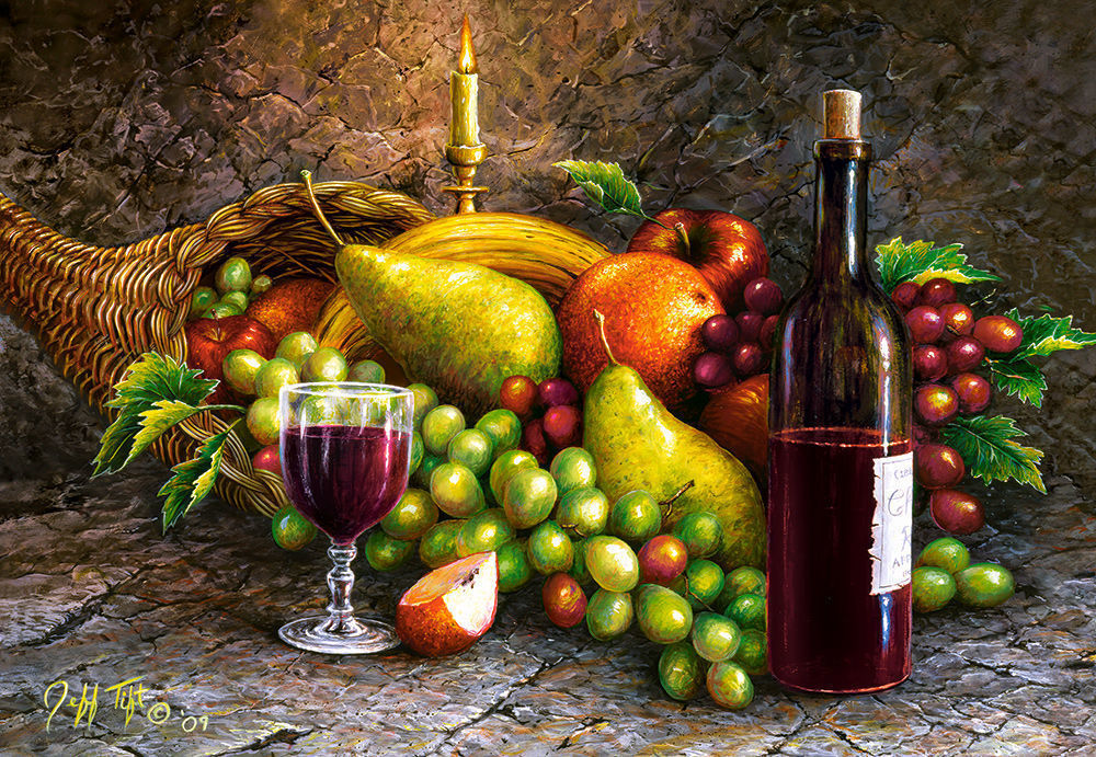 Fruit and Wine, Puzzle 1000 Teile