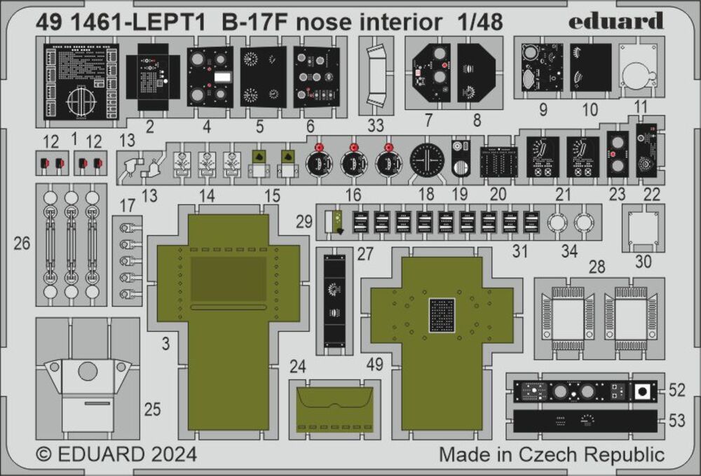 B-17F nose interior 1/48