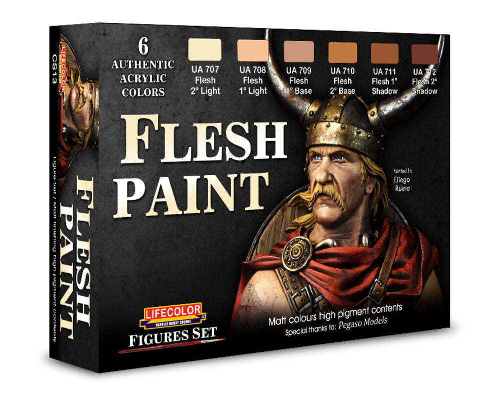 Flesh paint set