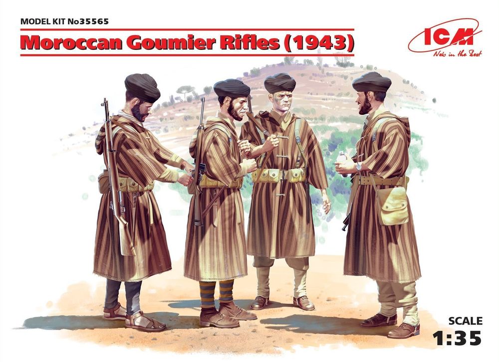 Moroccan Goumier Rifles(1943)(4figures)