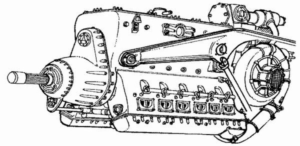 DB 603 German engine WW II