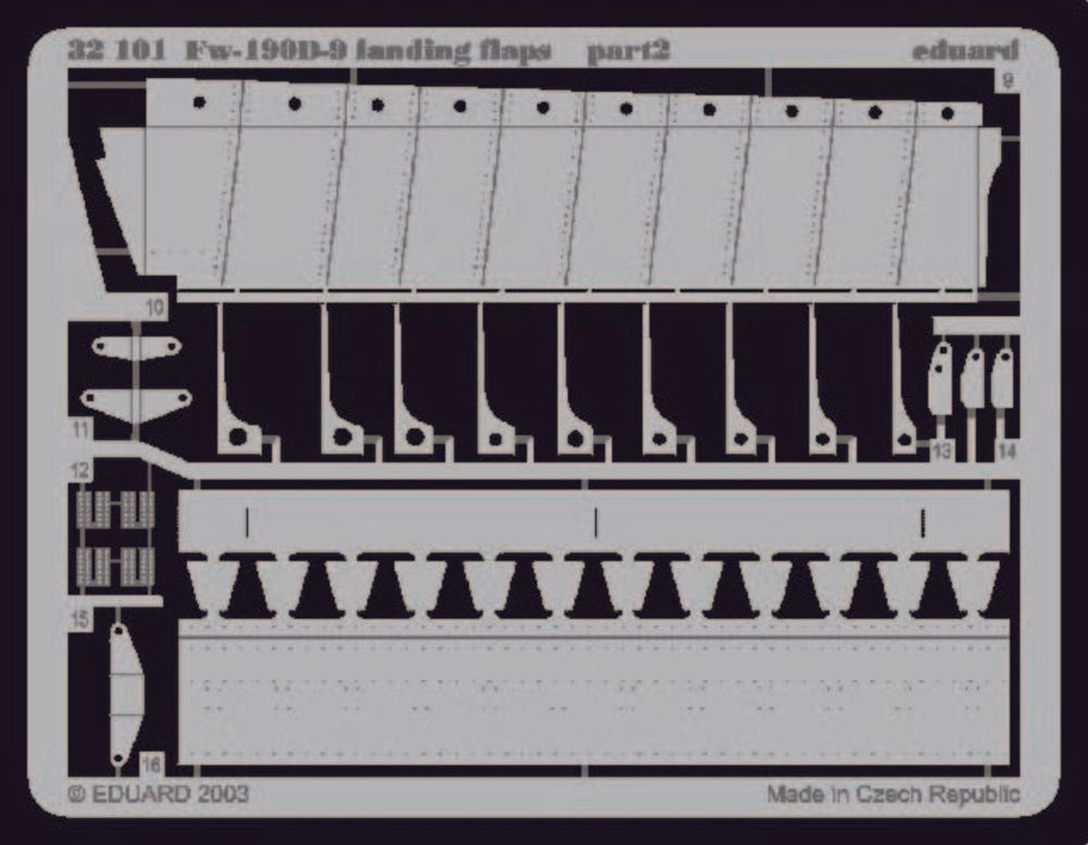 Fw-190D-9 Landing Flaps f��r Hasegawa Bausatz