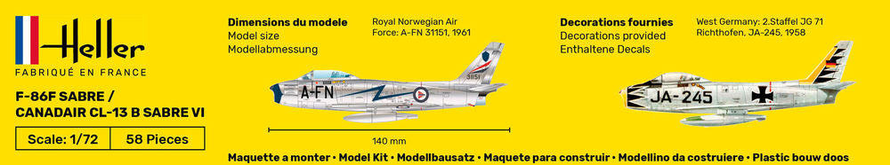 STARTER KIT F-86F Sabre / Canadair CL-13 B Sabre VI