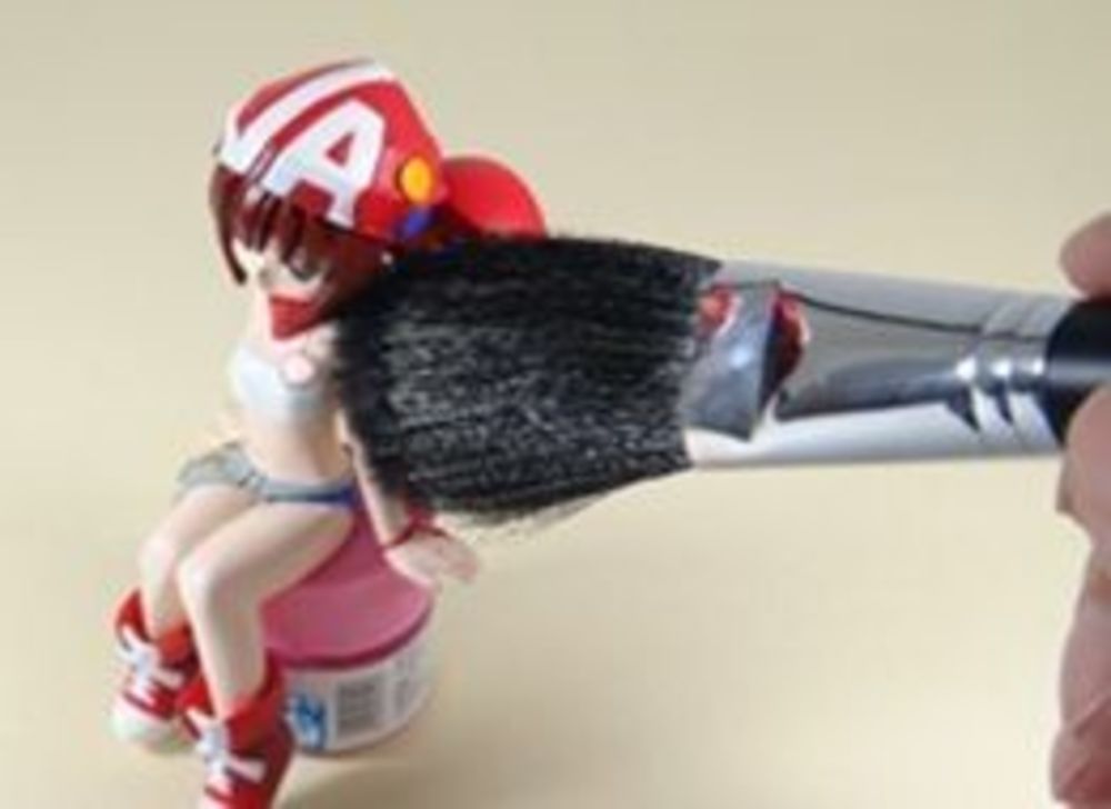 Mr Hobby -Gunze MR.Cleaning Anti Static Brush (Black Goat Hair)