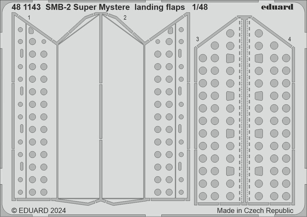 SMB-2 Super Mystere landing flaps