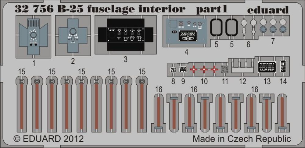 B-25 fuselage interior for HK Models