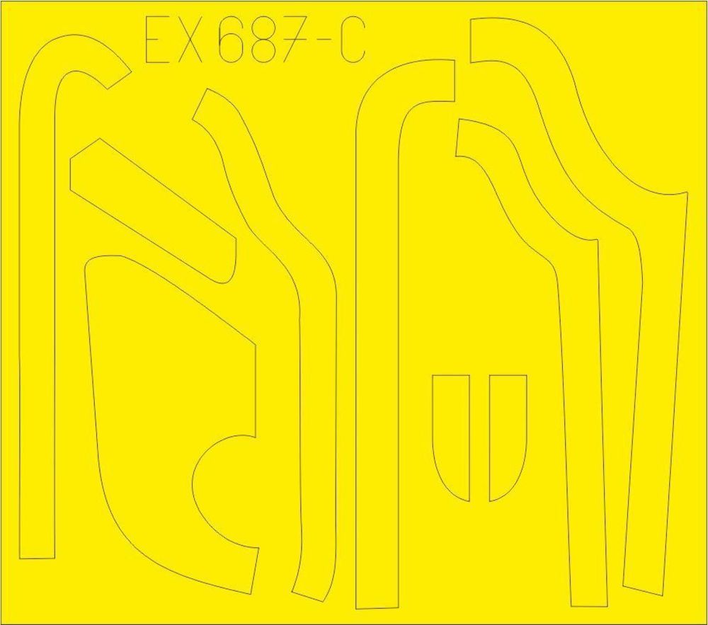 B-17G antiglare panels (DL & BO production) for HKM