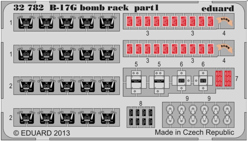 B-17G bomb rack for HK Models