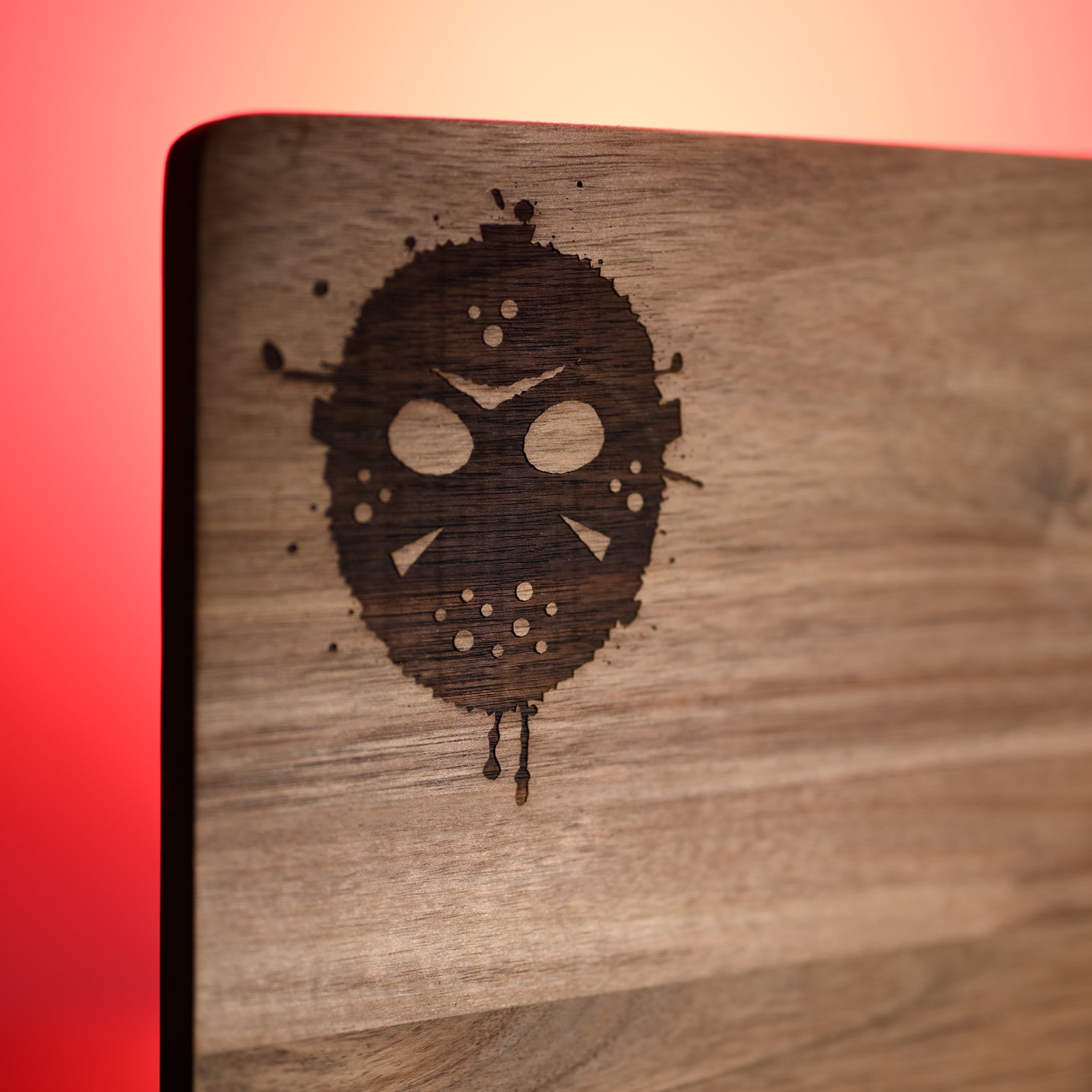 FRIDAY 13th - Jason & Mask - Wood Serving Board