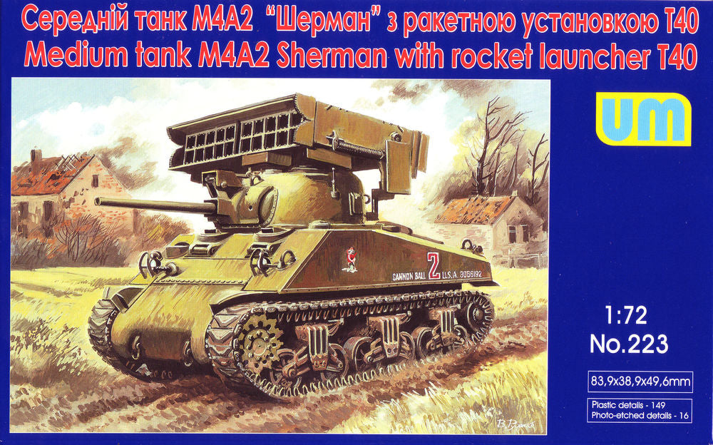 Tank M4A2 with T40 rocket launcher