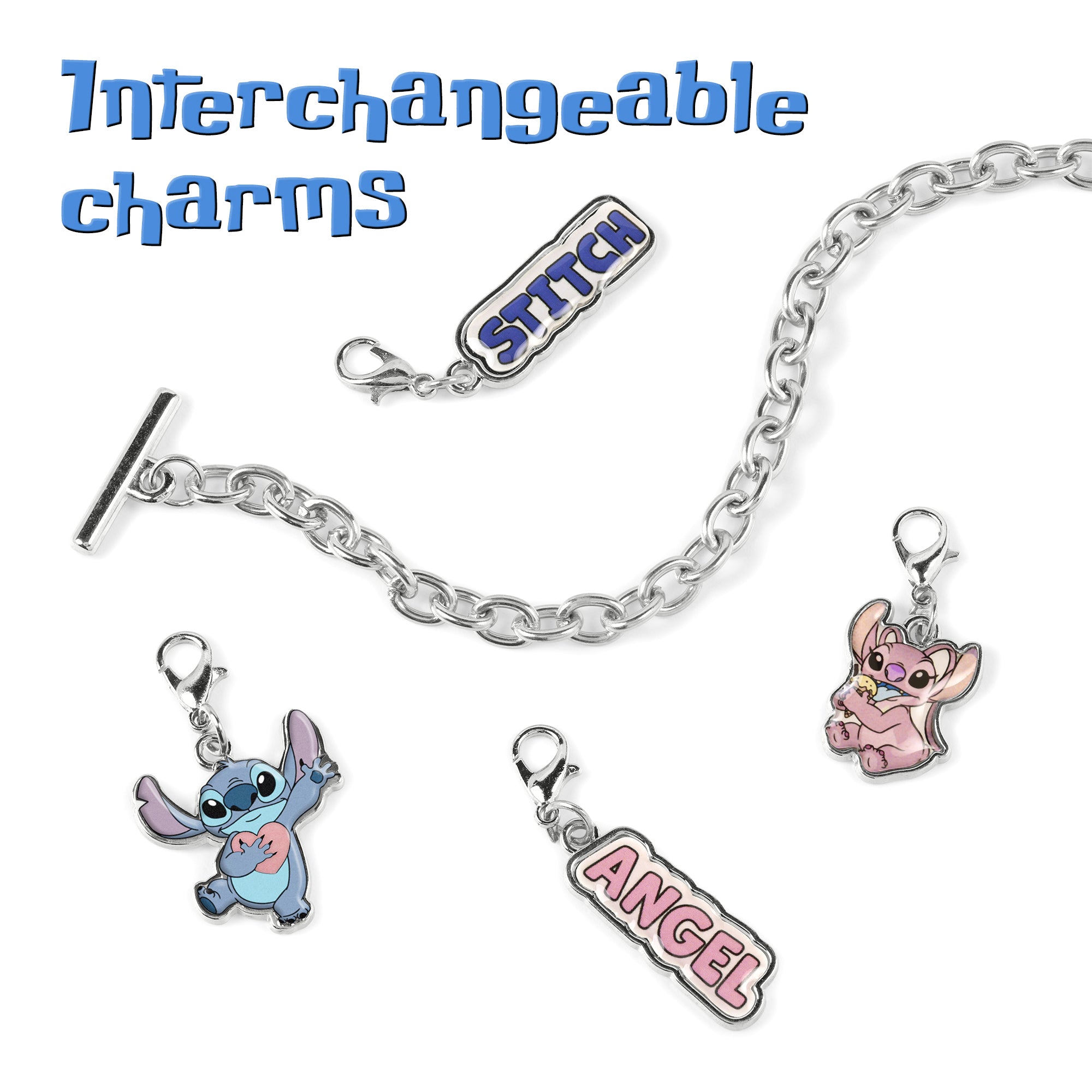 STITCH - Bracelet Set with Charms + Hair Accessories