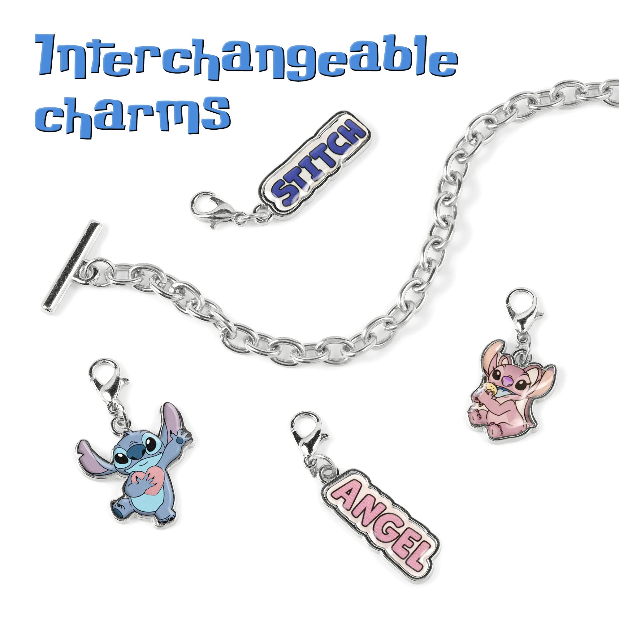 STITCH - Bracelet Set with Charms + Hair Accessories