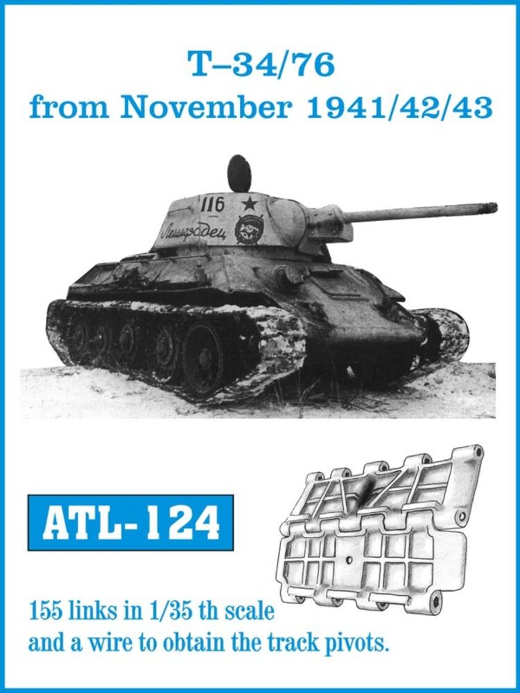 Tracks for T-34/76 from November 1941/42/43