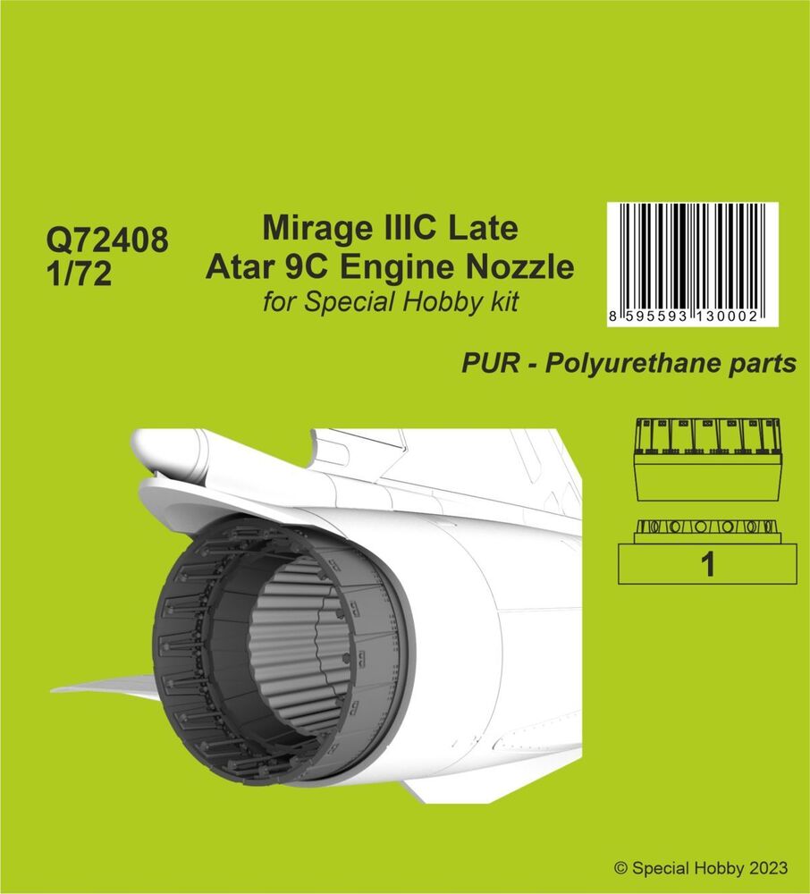 Mirage IIIC Late - Atar 9C Engine Nozzle 1/72