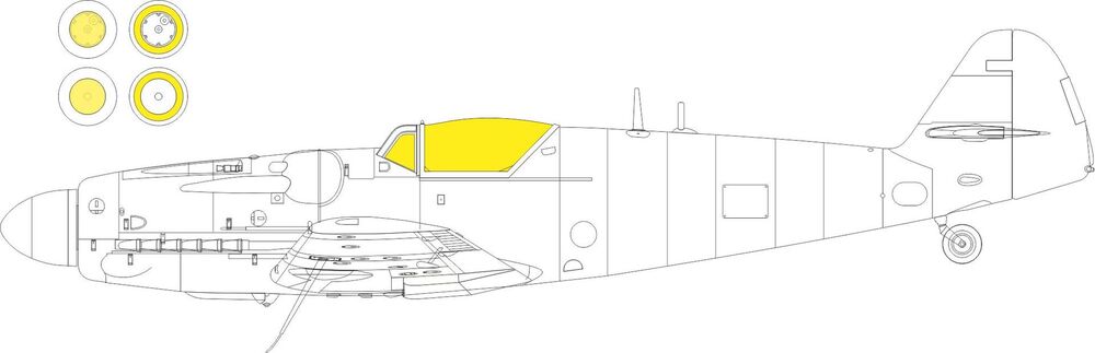 S-199 bubble canopy Weekend 1/72 EDUARD