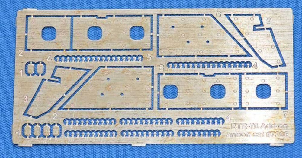 Photo-etched set for BTR-70 Add-on armor (for ACE kits #72164 & 72166)