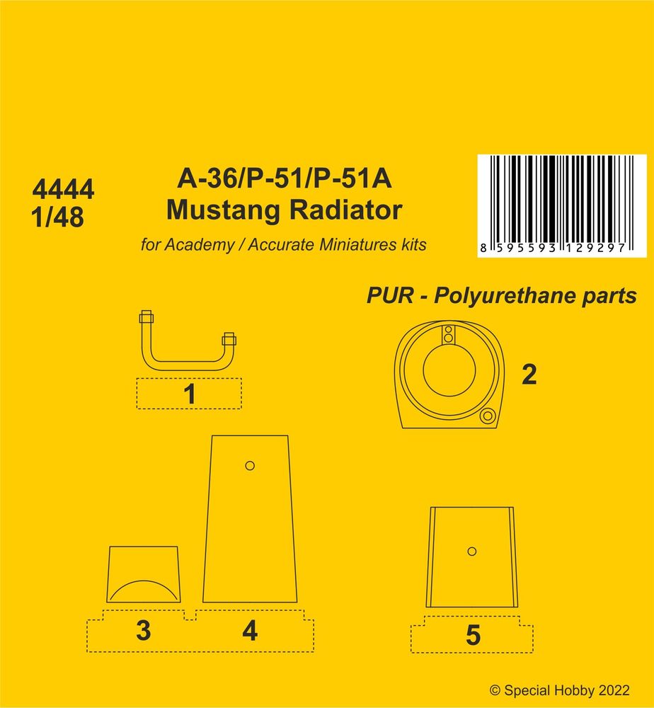 A-36 Apache / P-51 / P-51A Mustang Radiator