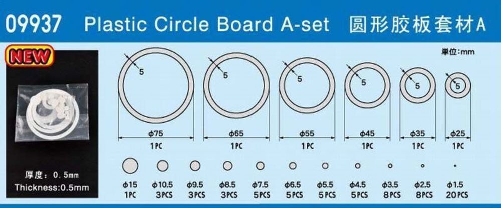 Plastic Circle Board A-set