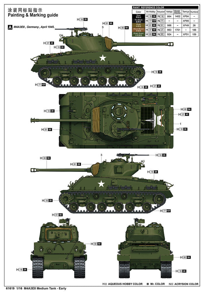 M4A3E8 Medium Tank - Early