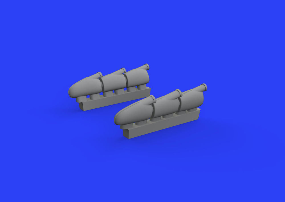 Spitfire Mk.I exhaust stacks for Tamiya