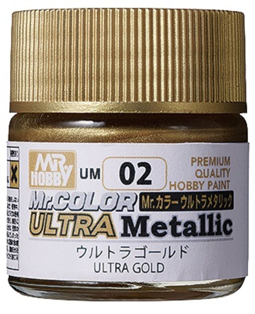 Mr Hobby -Gunze Mr. Color Ultra Metallic (10 ml) Ultra Gold