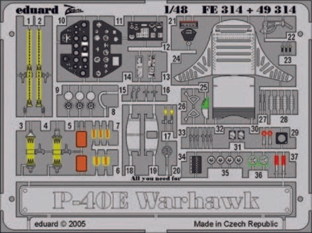 P-40E Warhawk f��r Hasegawa Bausatz