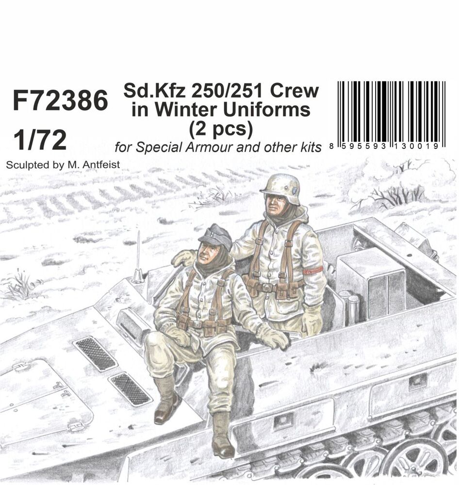 Sd.Kfz 250/251 Crew in Winter Uniforms 1/72