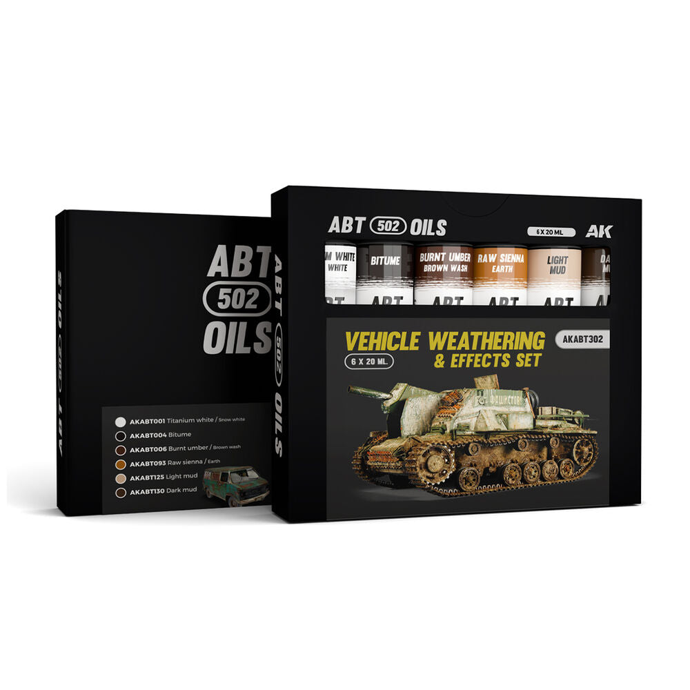 VEHICLE WEATHERING & EFFECTS SET - ABT 502 OILS