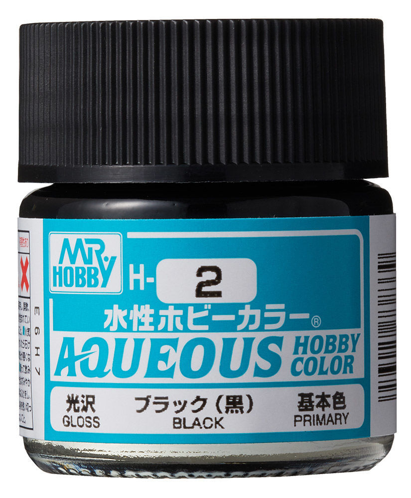 Mr Hobby -Gunze Aqueous Hobby Colors (10 ml) Black