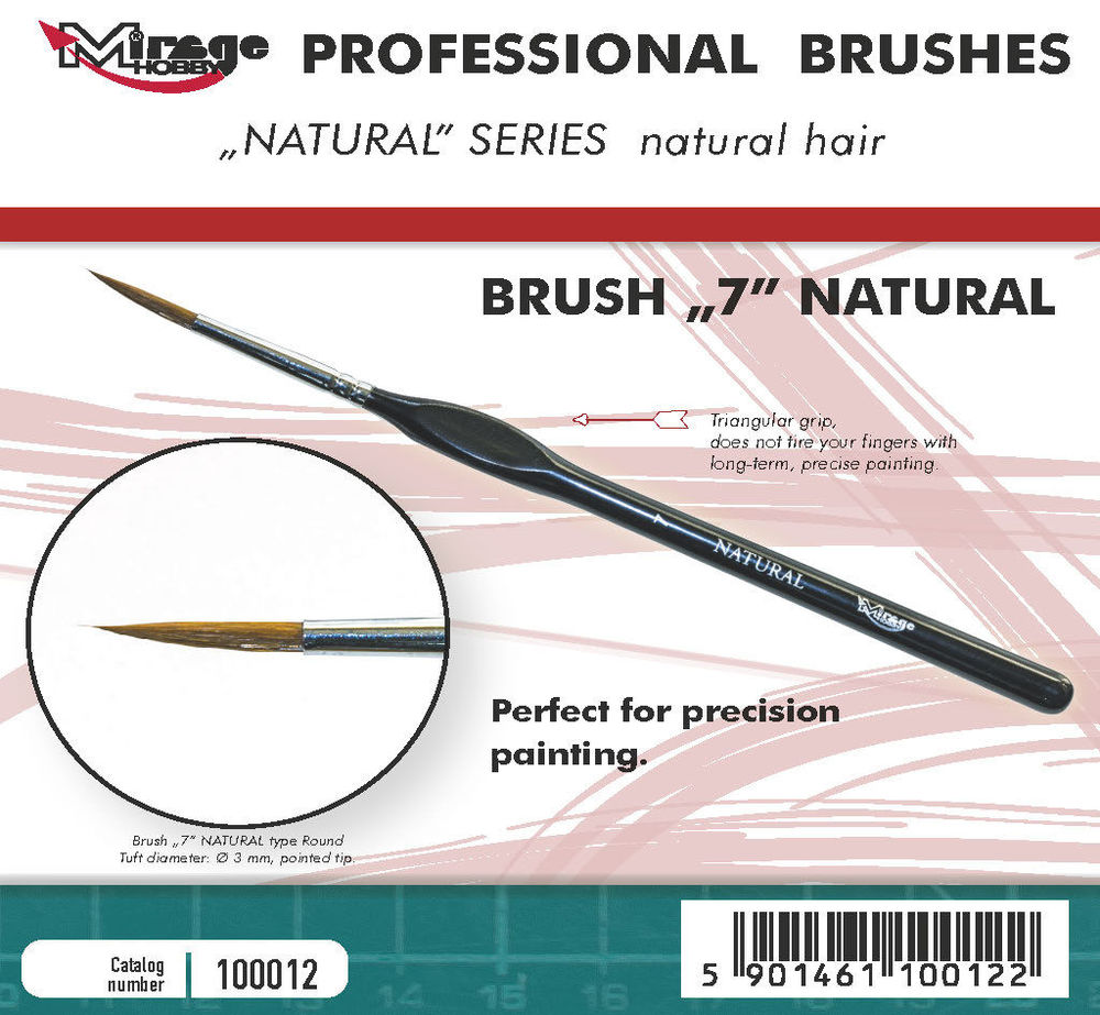 MIRAGE BRUSH NATURAL SIZE 7