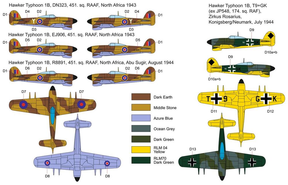 Typhoon Mk Ib Car Doors-Desert and Luftwaffe trials