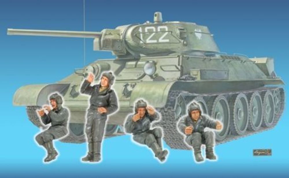 T-34 Tank Crew(1)- 4 Figures