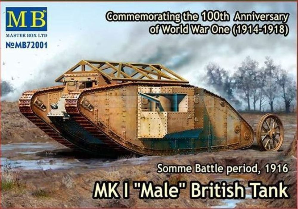 Mk I MaleBritish tank,Somme battle1916