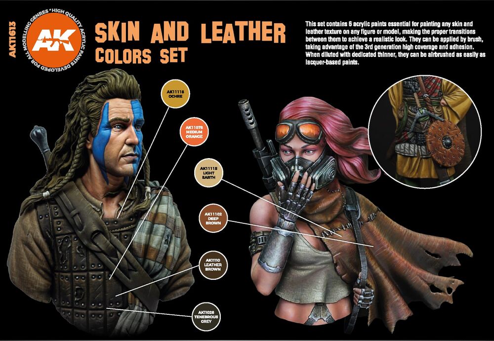 SKIN AND LEATHER COLORS SET