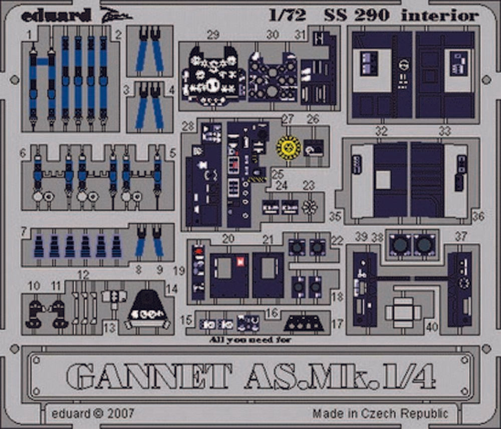 Gannet AS.Mk.1/4 interior F��r Trumpeter Bausatz