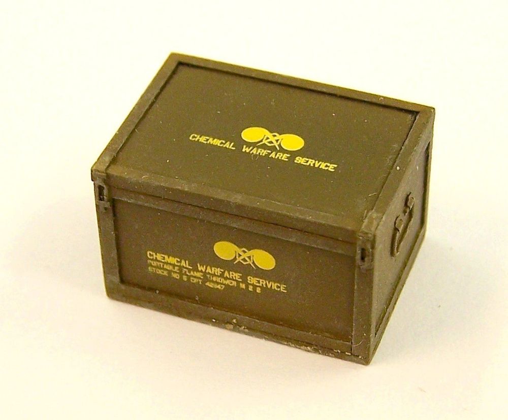 Box for U.S. flame-thrower