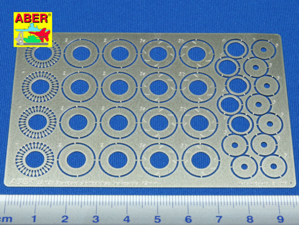 Standard slotted discs 12mm