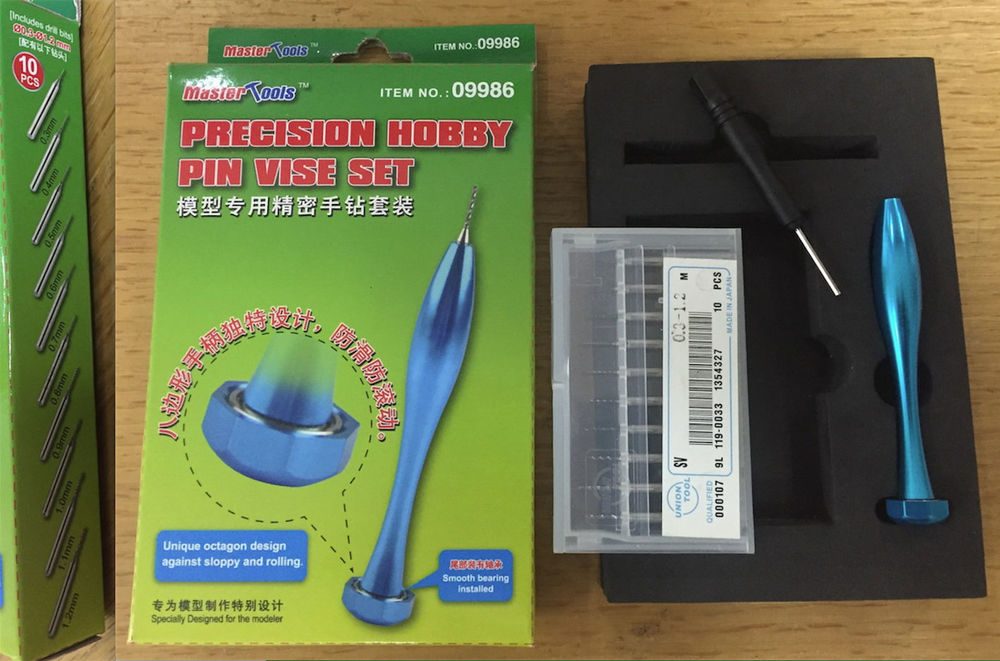 Precision Hobby Pin Vise Set(0.3-1.2mm)