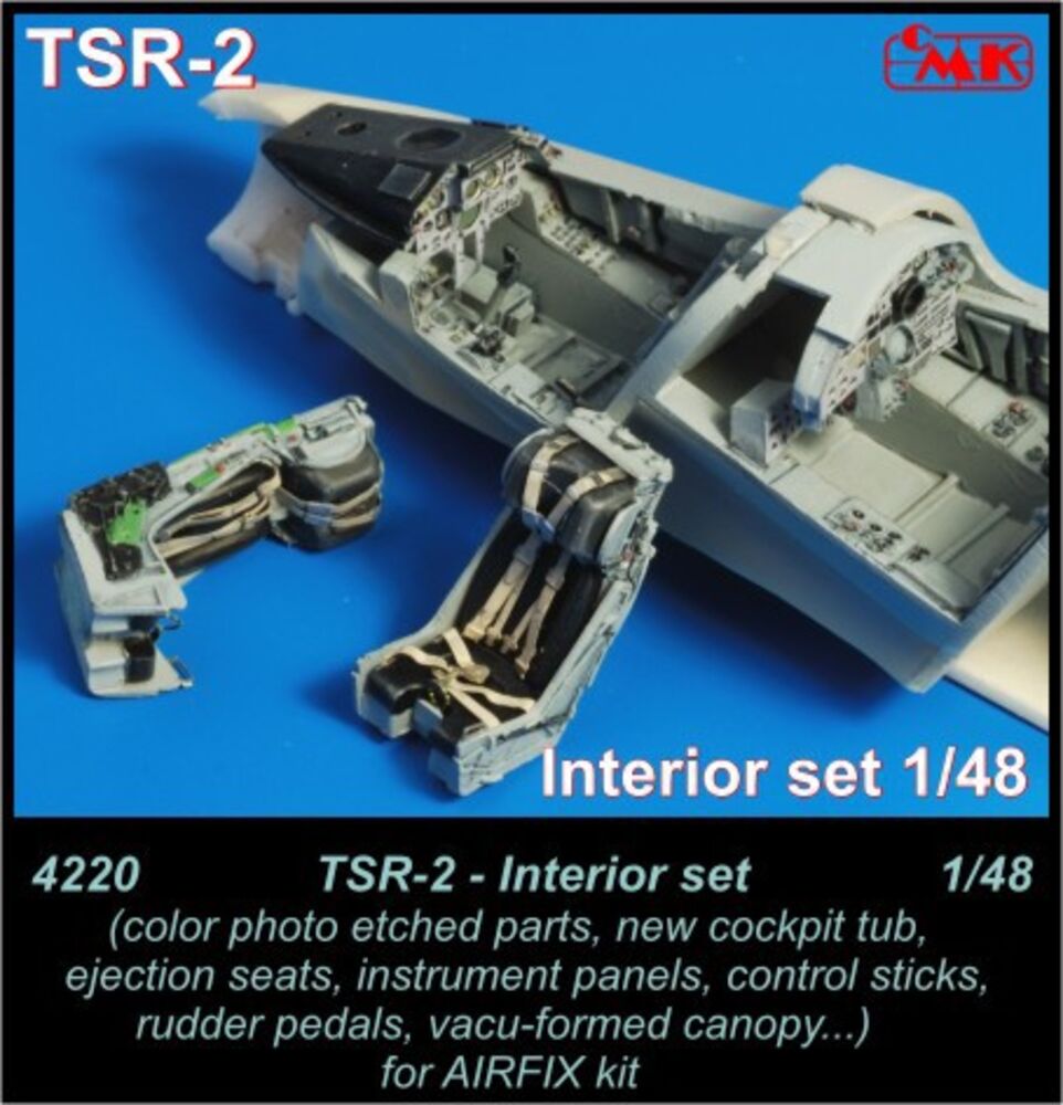 TSR-2 Interior Set f��r Airfix Bausatz