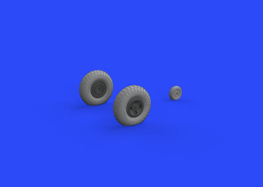 Spitfire Mk.IX wheels 4spoke w/pattern for Tamiya