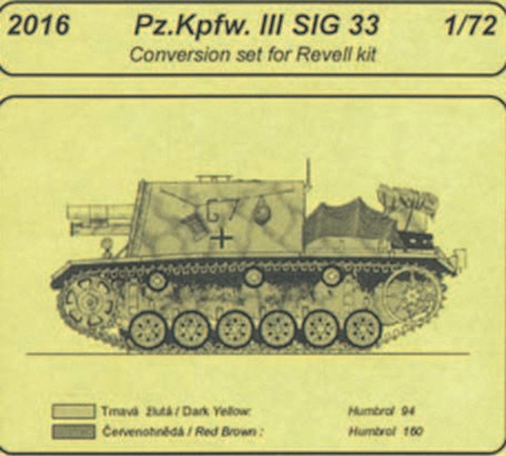 Pz.Kpfw. III SIG 33 -��conversion set f��r Revell Bausatz