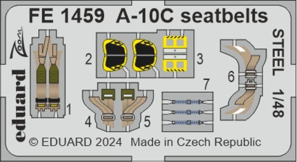 A-10C seatbelts STEEL 1/48