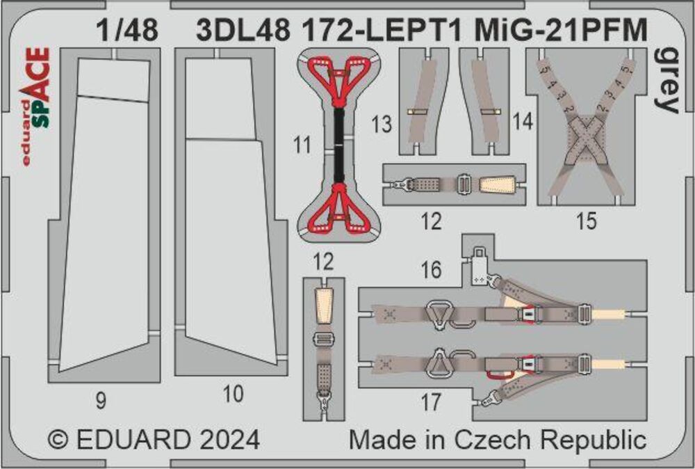 MiG-21PFM grey SPACE 1/48 EDUARD