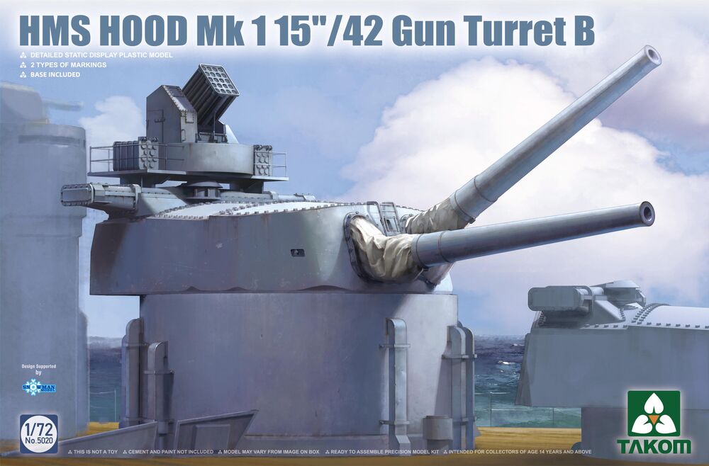 HMS Hood Mk 1 15/42 Gun Turret B