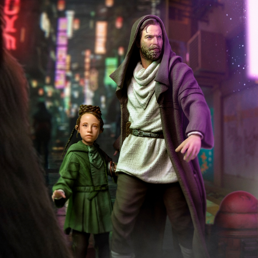 Iron Studios Star Wars - Obi-Wan and Young Leia Statue Deluxe Art Scale 1/10