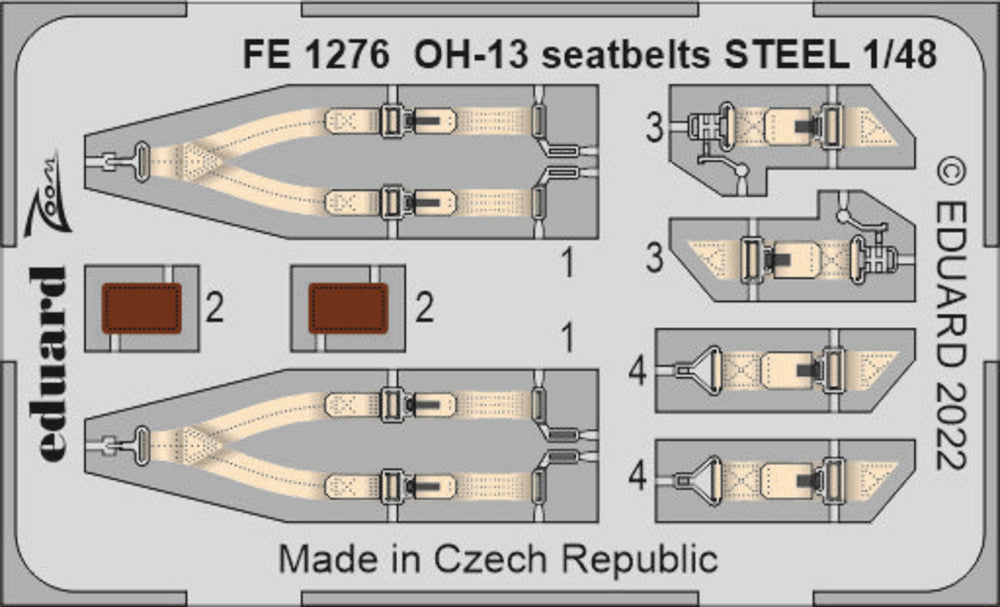 OH-13 seatbelts STEEL 1/48